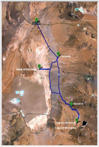 Itinéraire : Environs de San Pedro de Atacama  23 10