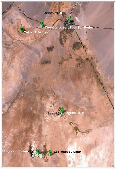 Itinéraire : Environs de San Pedro de Atacama  24 10