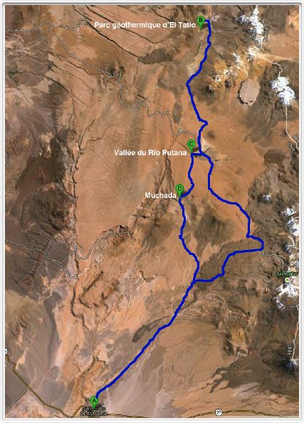 Itinéraire : Environs de San Pedro de Atacama  25 10