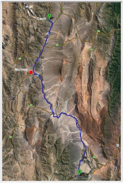 Itinéraire : Cachi - Cafayate  14 10