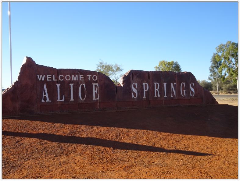 Arrivée à Alice Springs (Territoire du Nord)