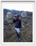 Au bord du cratère du volcan Ijen.