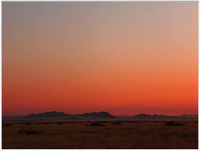 Coucher de soleil à Solitaire