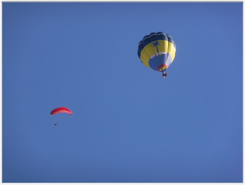 Solitaire : lacher de parapente
