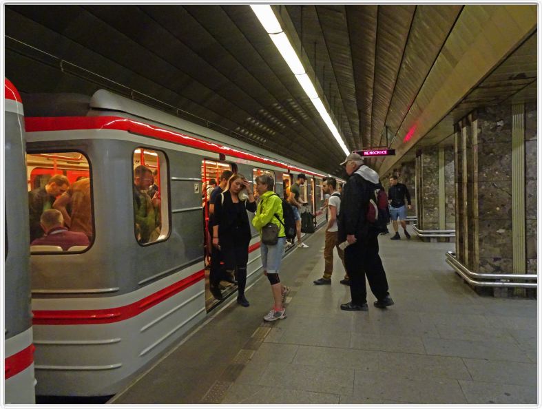 Prague. Le métro.
