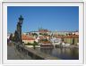 Prague. Sur le pont Charles.