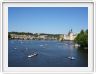 Prague. Vue du Pont des légions (Most Legií) sur le Pont Charles.