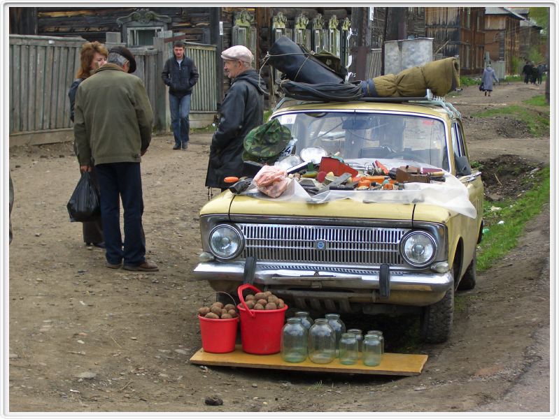 Ienisseïsk - Le marché - 24 mai 2008