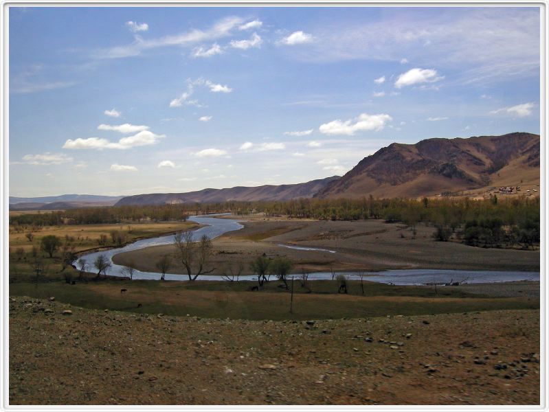 La steppe mongole