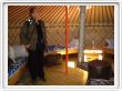 Intérieur de la yourte