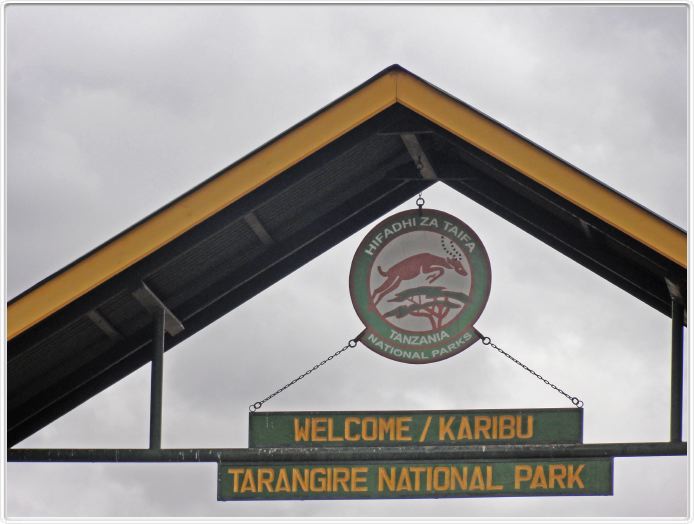 Entrée du  Parc national Tarangire
